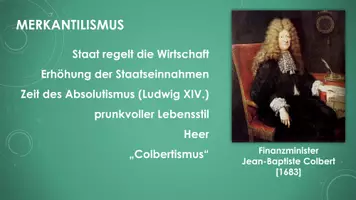 Vorschau - Präsentationen/Tafelbilder - Der Merkantilismus (PP und H5P) - Seite 1