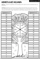Vorschau - Arbeitsblätter - Brettspiele - Herbstliche Mengen im ZR 10 und 20 - Das Baumklettern - Seite 2
