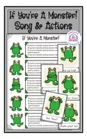 Vorschau - Arbeitsblätter - If You're A Monster! - Song & Actions - Deckblatt