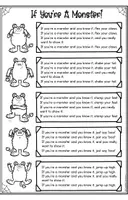 Vorschau - Arbeitsblätter - If You're A Monster! - Song & Actions - Seite 2