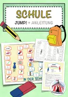 Vorschau - Stationenlernen - In der Schule – "Jump!"-Spielfeld – DaZ/DaF - Deckblatt