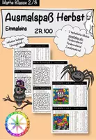 Vorschau - Arbeitsblätter - Ausmalspaß - Einmaleins ZR 100 - Deckblatt