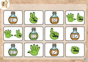 Aperçu - Jeux - Bingo potions magiques des maths (différentes représentations des quantités) - Page 2