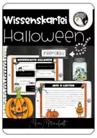 Vorschau - Text - Interaktive Wissenskartei zu Halloween - Deckblatt