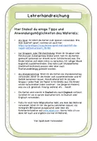 Vorschau - Stundenentwürfe - Karten für Gruppenzusammenfindung oder als Quartett - Seite 1