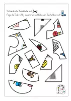 Vorschau - Arbeitsblätter - ß, Puzzle, Laut, Anfangsunterricht, Laut ß - Seite 3