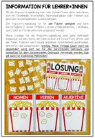 Vorschau - Mal- und Bastelvorlagen - POPCORN-LEGEÜBUNG - Vorlage zum selbst Bearbeiten (für alle Fächer geeignet) - Seite 1
