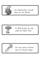 Vorschau - Arbeitsblätter - Schleichdiktat im Herbst - Klasse 2 - Farbig / Schwarz-weiß - Seite 2