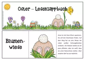 Vorschau - Spiele - Oster-Leseklappbuch - Deckblatt