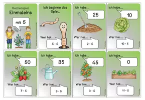 Vorschau - Spiele - Rechenspiel "Ich habe wer hat" Einmaleins mit 5 - Seite 3