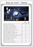 Vorschau - Arbeitsblätter - *FREEBIE* Halloween - Richtig oder falsch? - Seite 2