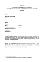 Vorschau - Stundenentwürfe - schriftliche Planung Rezepte schreiben - Deckblatt