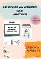 Vorschau - Arbeitsblätter - Das verlorene Schaf - Arbeitsheft - Religion - Deckblatt