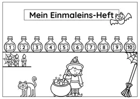 Vorschau - Arbeitsblätter - Malreihenheft Hexe - Seite 2