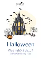 Vorschau - Arbeitsblätter - Halloween - Herbst - "Was gehört dazu?" - Arbeitsblatt für Deutsch / DaZ - Deckblatt