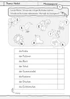 Vorschau - Arbeitsblätter - Minilesespur Herbst - Lesespuren - 5 Minilesespuren auf der Wortebene - Arbeitsblätter für Deutsch / DaZ - Seite 2