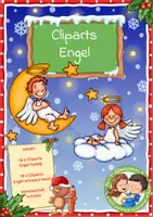 Vorschau - Mal- und Bastelvorlagen - 36 Cliparts - Weihnachten und Winter - Engel - Deckblatt