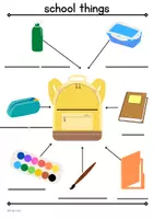 Vorschau - Arbeitsblätter - Picture Dictionary school things Englisch Grundschule - Seite 2