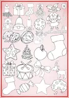 Vorschau - selbst erstellte Cliparts/Grafiken - 60 Cliparts - Weihnachten und Winter - Weihnachtsdekoration 2 - Seite 2