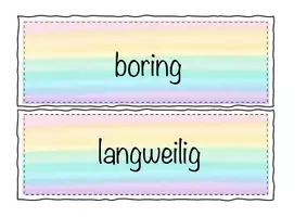Vorschau - Präsentationen/Tafelbilder - Blue Line 5 - Unit 1 - Vocabulary adjectives - Seite 1