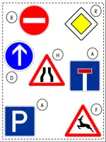 Vorschau - Arbeitsblätter - Mini-Lesespur Verkehrszeichen - Seite 2