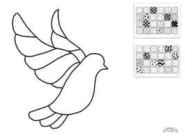 Vista previa - Manualidades / Dibujos para colorear - Pattern Art / Pop Art "Paz“ - página 1