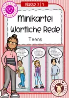 Vorschau - Unterrichtsreihen - Wörtliche Rede - Minikartei - Deckblatt