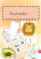 Vorschau - Arbeitsblätter - Buchstabe L Wandtafelmaterial Arbeitsblätter Lernkarten - Deckblatt