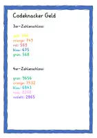 Vorschau - Aufgabenkarten - Codeknacker Kartensets Euro Cent - Seite 3