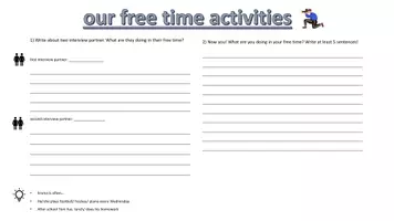 Vorschau - Arbeitsblätter - free time activities (interview sheets) - Seite 3