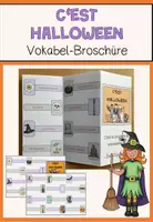 Vorschau - Arbeitsblätter - C'est Halloween - Broschüre für Wortschatzarbeit - Deckblatt