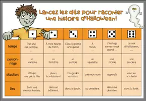 Vorschau - Arbeitsblätter - C'est Halloween - Eine Würfel-Geschichte schreiben - faire écrire - Seite 3
