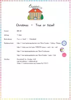 Vorschau - Arbeitsblätter - Christmas - True or false? - Seite 1