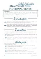 Vorschau - Merkblätter - Analyzing Language - Helpful Phrases - Seite 1