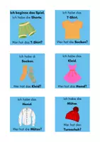 Vorschau - Arbeitsblätter - Lese-Spiel Kleidung ab Klasse 2 - Deckblatt