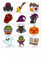Aperçu - Cartes / Images - Imagier Halloween 21 images version complète - Page de couverture