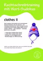 Vorschau - Spiele - Wortsudoku Englisch: clothes 2 - Deckblatt