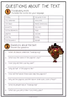 Vista previa - Hojas de trabajo - Thanksgiving - Activity Package - página 3
