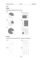 Vorschau - Arbeitsblätter - Aufgabenblatt Mathe 6. Klasse: Brüche mit Lehrer Schmidt & Daniel Jung - Seite 1