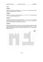 Vorschau - Arbeitsblätter - Aufgabenblatt Mathe 5. Klasse: Flächen und Umfang mit Lehrer Schmidt und Daniel Jung - Seite 1