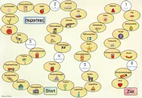 Vorschau - Spiele - Silbenspiel - 1 - 6 Silben erklatschen und erlesen - Seite 1