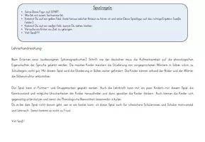 Vorschau - Spiele - Silbenspiel - 1 - 6 Silben erklatschen und erlesen - Seite 2