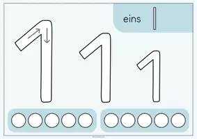 Vorschau - Arbeitsblätter - Ziffernweg Zahlenraum 10: Kneten Legen Nachspuren - Seite 3