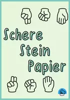 Vorschau - Aufgabenkarten - Schere-Stein-Papier (mündliche Kommunikation - DaF und DaZ) - Deckblatt