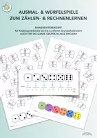 Vorschau - Arbeitsblätter - „SCHMETTERLING“ - AUSMAL- & WÜRFELSPIELE ZUM ZÄHLEN- & RECHNENLERNEN - Deckblatt