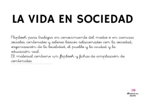 Vista previa - Unidades / Secuencias / Situaciones de Aprendizaje - La vida en sociedad - conocimiento del medio - página 1