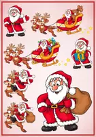 Vorschau - selbst erstellte Cliparts/Grafiken - 14 Cliparts - Weihnachten und Winter - Weihnachtsmänner 2 - Seite 1
