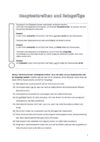 Vorschau - Arbeitsblätter - Hauptsatzreihen und Satzgefüge - Input & Übungen - Deckblatt