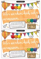 Vorschau - Mal- und Bastelvorlagen - Erinnerungsheftchen zum Abschied von der Klasse - Seite 3