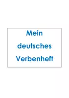 Vorschau - Arbeitsblätter - Übungsheft - Verben - Seite 1